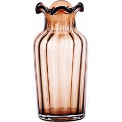 Vaso 15x31cm Vidro Marrom